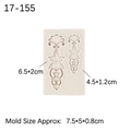 European vintage floral relief silicone mold for fondant cake decoration item 17-155 - No.9 (Scrollwork) / Gray