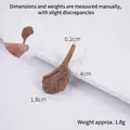 Modèle miniature de steak de 4 cm pour cuisine de poupée avec texture de viande réaliste - Mini Steak Tomahawk Foncé de 4 cm