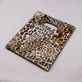 Chic leopard print gift bag 20x25cm with die-cut handle for boutiques and clothing - Classic Leopard Pattern Style (32) / 95 Pieces/Pack
