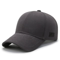 Deep gray baseball cap with NS embroidery and textured breathable knit fabric - Dark Gray