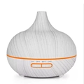 Aromatherapy humidifier with light wood grain finish and timer control buttons - Standard - UK Plug / White Wood Grain