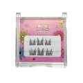 Detail view of self-adhesive fairy style false eyelashes set with reusable sticky band - Portable Glue-free Wild Cat Ear