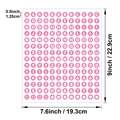 0.5 inch pink round alphabet and number stickers for DIY scrapbook and labeling - Pink