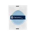 Blue XL double-sided cushion puff with dark blue ribbon in transparent packaging - Light Blue (Transparent Bag)