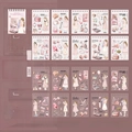 Fitness stickerset met washi en PET materialen voor decoratie van een dagboek - Fitness Coach