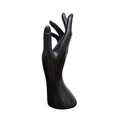Matte black female hand mannequin stand for jewelry rings and bracelets display - Black