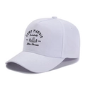 Berretto da baseball bianco in cotone a 5 pannelli con ricamo vintage Camp Maddie - Taglia unica / Bianco