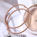 Grandes boucles d'oreilles créoles beiges mates en finition gommée avec flacon de parfum - Peinture Caoutchouc Café
