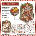 DIY journal sticker set featuring Mysterious Castle theme with background card and PET sheets - Mysterious Ancient Castle (My Small House Series 24)