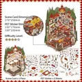 DIY journal sticker set featuring Mysterious Castle theme with background card and PET sheets - Mysterious Old Castle