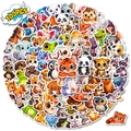 Set di 100 adesivi colorati con animali in PP impermeabile per decorazioni fai-da-te - 100 Fogli Animali Misti