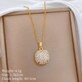 Square Pave Necklace (M517)