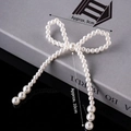 Eleganti decorazioni per torte con fiocchi di perle bianche, set da 10 pezzi regalo - Catene Fiocco di Perle Bianche 10pz