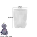 Translucent silicone mold for DIY voodoo doll candles, dimensions 6.7cm by 8.4cm - Patch Doll