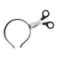 Halloween bloody scissors headband for horror parties and cosplay costumes on white back - Scissors Through Head