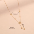 Elegant golden eight-pointed star tassel necklace in durable stainless steel - Eight-pointed Star Long Tassel Style (3#)