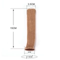 Camel knitted chair leg protectors 15cm length with anti-slip felt bottom base - Fits Perimeter 6-17cm / 15cm Extended Thickened Beige