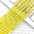 8mm faceted yellow watermelon beads with AB coating for DIY jewelry making - Golden Yellow AB