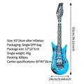 Blue inflatable PVC rock guitar toy for party stage performance props, size 93x24cm - Guitar 95CM / Light Blue