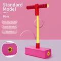 Pogo jumper in schiuma rosa per bambini con tubo elastico giallo e maniglie antiscivolo - Rosa con suono - Medio