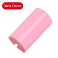 Pink cylinder dust cover accessory for portable lint rollers with secure snap-on base - Single Dust Cover