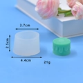Translucent silicone cake mold with droplet texture and measurements for DIY baking - Small