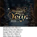 Size chart for 2026 New Year gold static cling window stickers with firework designs - Small [50*40CM] / Style B