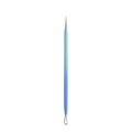 Blue gradient acne needle with fine tip and loop for blackhead removal - Gradient Straight Needle
