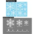 Christmas snowflake window stickers set XC036 with two 25x35cm sheets and various sizes - XC036 (2 Sheets/Set)