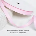 Matte pearl pink ribbon 9mm wide for gift wrapping and DIY crafts 25 yards roll - 0.9CM Wide * 25 Yards / Pearl Pink