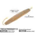 Waterproof gold and silver multi-layer stainless steel chain bracelet for women - Mixed Color Bracelet (17.5+5cm)