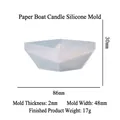 Stampo in silicone a forma di barchetta di carta 86x48x30mm per candele e resina - Stampo in silicone per candela a barchetta di carta