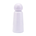 Thermos minimaliste de 350 ml en acier inoxydable lilas avec bouchon sphérique - Blanc