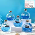Clessidra decorativa marina in acrilico con figure di barca a vela e faro marino - Stile Barca a Vela Oceanica (SY28)