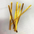 Pack of metallic gold twist ties for sealing Christmas gift bags and food packaging - Gold Twist Ties (15cm)