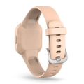 Silikon Ersatzarmband in Beige für GarminFit JR3 mit silberner Metallschnalle - Softrosa