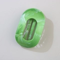 Elegant green marble pattern hair claw clip made of premium resin for women's hairstyle - #abs Dark Green - Oval Duck Clip / Bulk (No Packaging)