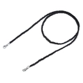 Handmade black beaded mask and eyewear chain with silver lobster clasps for daily use - Classic Black
