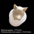 Silicone Shiba Inu dog head mold for candles and soap with size specifications - Shiba Inu Head