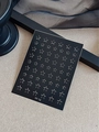 Hallowen star hollow nail art stickers in silver and black with YT 12 model code - Star Style (YT12)