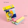 Note adesive colorate 76x19mm in rosa, giallo, verde e blu, confezione da 4 - 76*19mm (4 strisce/4 colori)
