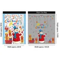 Merry Christmas snowman wall stickers set with colorful gift boxes for glass window decor - sk9091 Christmas Snowman Static Cling / 60*90cm