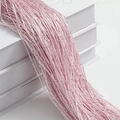 Tenda a fili rosa con fili d'argento scintillanti per divisori di stanze interne - 100*200cm / Rosa