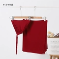 Close-up of wine red modal inner cap and matching chiffon hijab set, color #13 wine - No.13 (Wine)