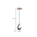 Cat themed stainless steel spoon with clownfish handle, size 13.1cm by 4.2cm - Japanese Style - Small Fish Spoon