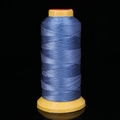 Deep blue nylon cord on yellow spool for bead weaving and jewelry making - Haze Blue