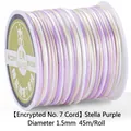 1.5mm braided gradient cord in star purple for DIY handmade jewelry and knot crafts - Starry Purple Color