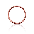 Bracciale rigido in bronzo lucido con finitura in lamina d'oro e riflesso nitido - Bracciale rigido liscio in bronzo (30014)