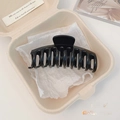 Elegant 11cm black acrylic hair claw clip in minimalist packaging for women - Keel Style / Diameter Approx 11cm / Black