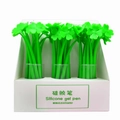 Green silicone lucky clover gel pens 0.5mm 48-count display set for school - Lucky Clover